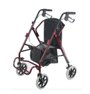 ANDADERA ROLLATOR HÍBRIDA CON DESCANSA PIES