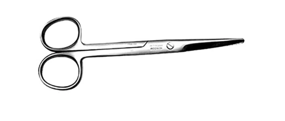 MAYO TIJERA CURVA 14CM 7-13-7